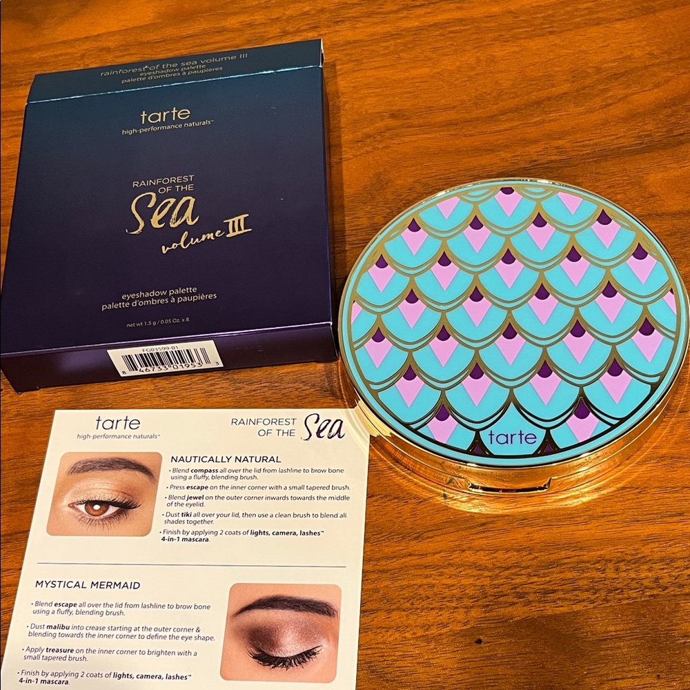 Tarte rainforest of the sea volume III eyeshadow palette brand new